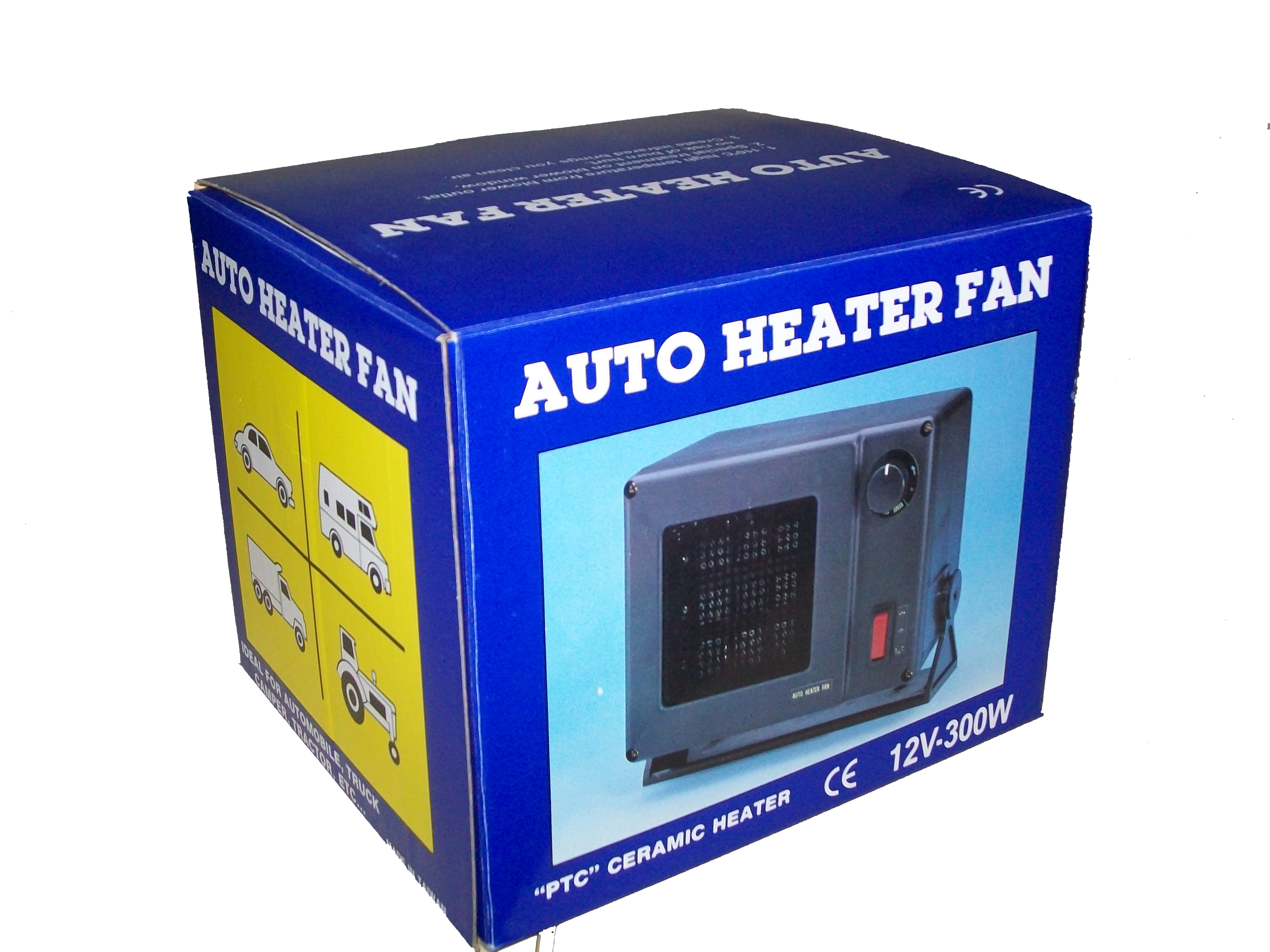 PTC Ceramic In Cab Heater 12V 300W Auto Heater Fan